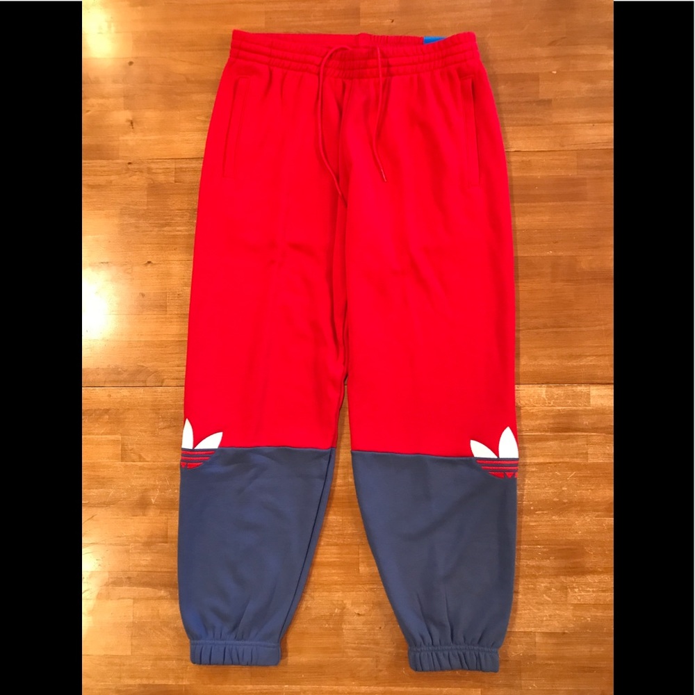 adidas Red and Blue Sweatpants